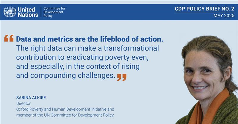CDP Issue Brief No 2: Eradicating poverty effectively: concise, strategic data to tackle the greatest global challenge