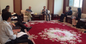 Meeting with Mr. Du, Executive Vice President, State Information Centre of China