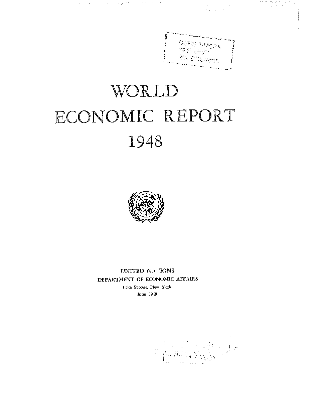 World Economic and Social Survey 1948