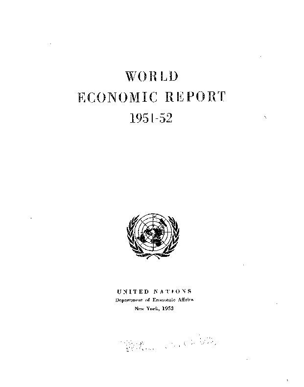 World Economic and Social Survey 1951
