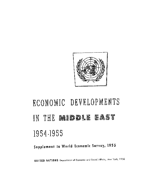World Economic and Social Survey 1954