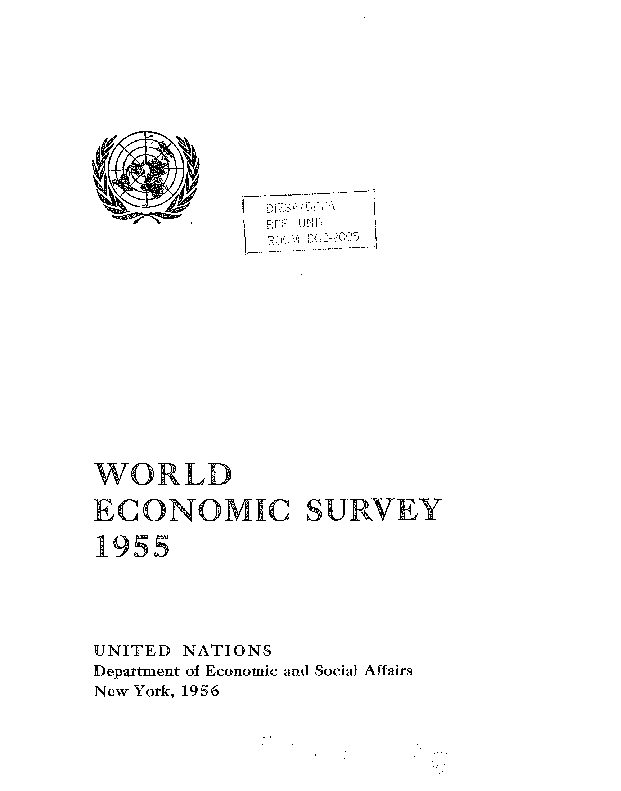 World Economic and Social Survey 1955
