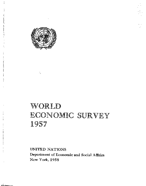 World Economic and Social Survey 1957