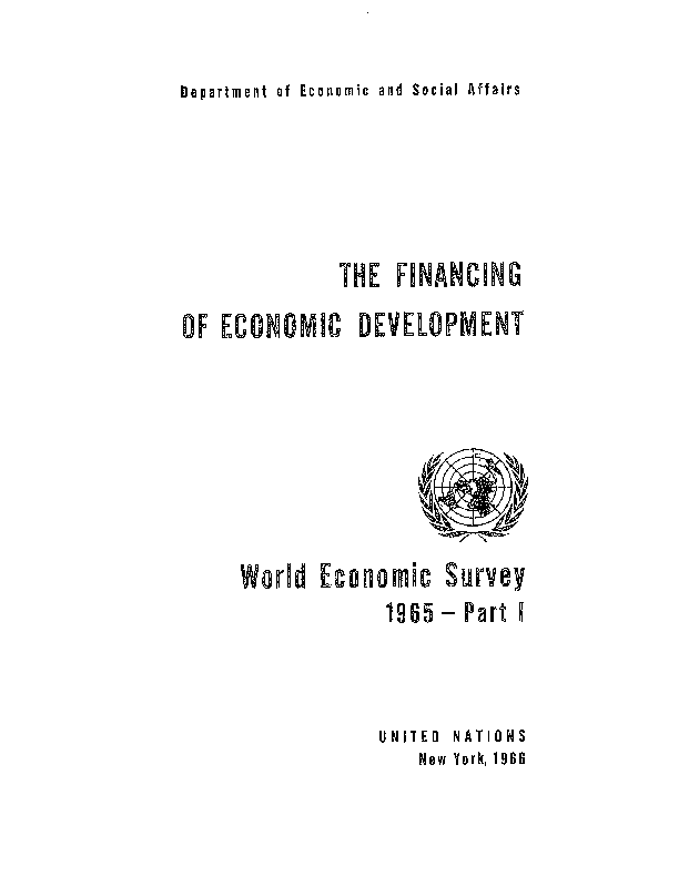 World Economic and Social Survey 1965