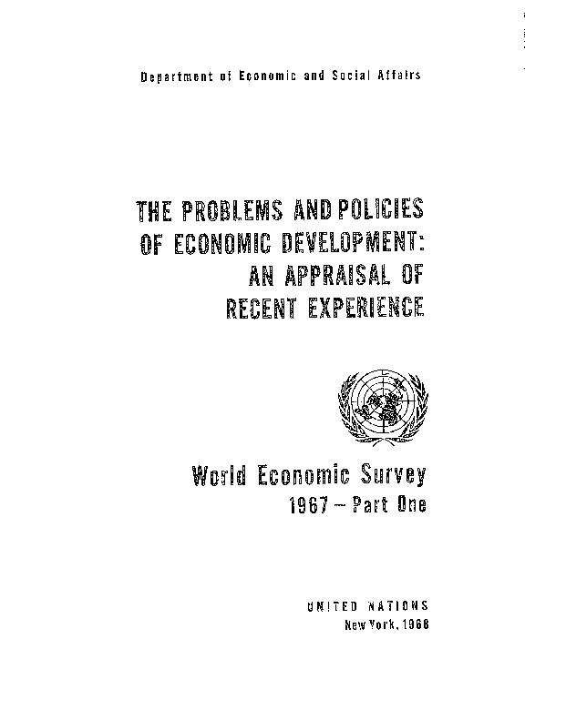 World Economic and Social Survey 1967