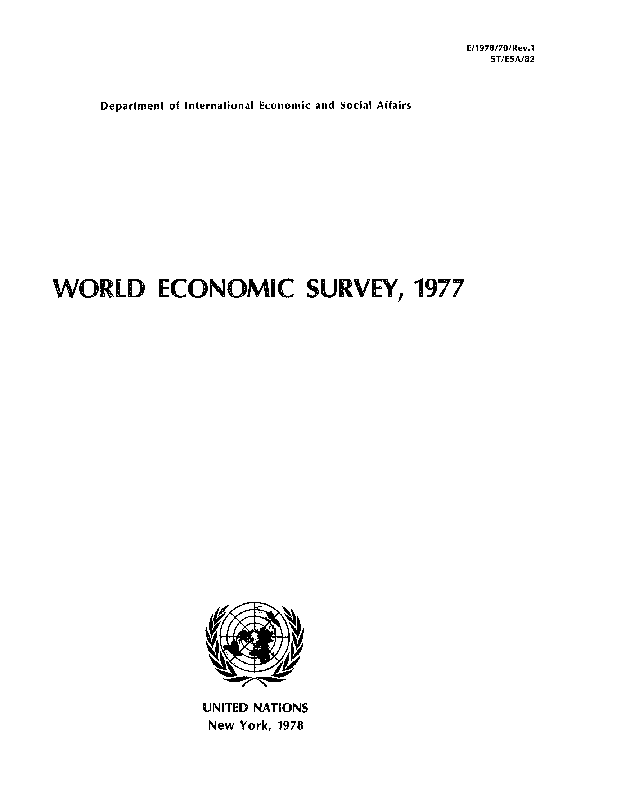 World Economic and Social Survey 1977
