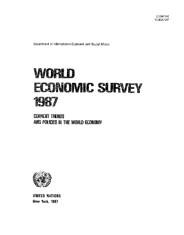 World Economic and Social Survey 1987