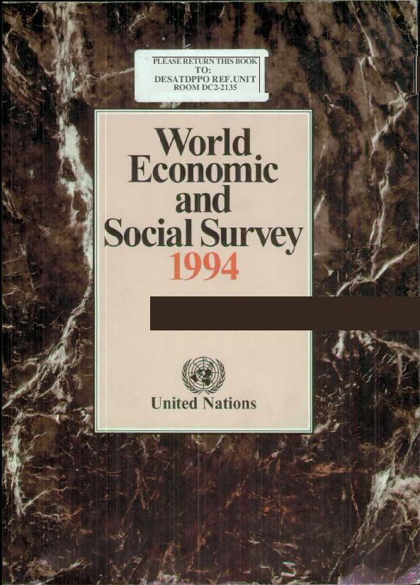 World Economic and Social Survey 1994