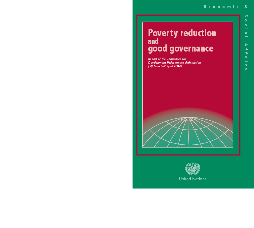 Poverty reduction and good governance
