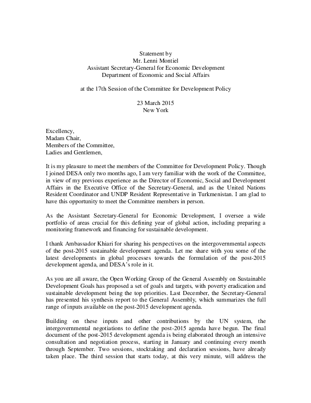 CDP Statements 2015 1