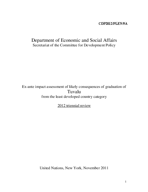 2012 Impact Assessments