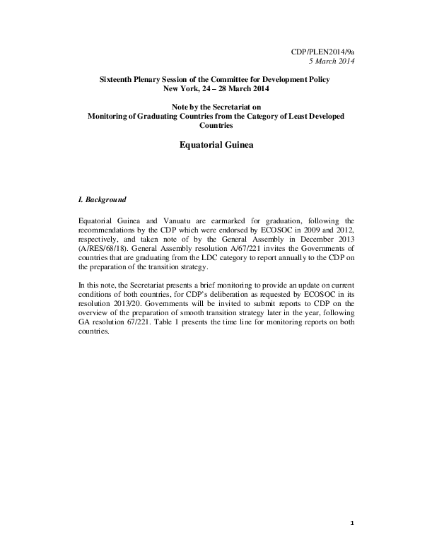 2014 Monitoring Reports