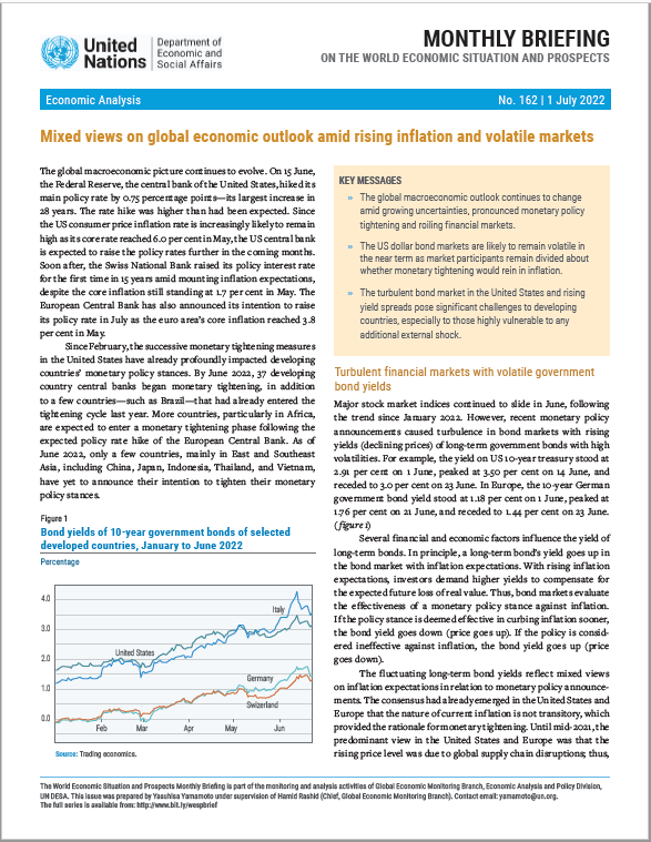 World Economic Situation and Prospects: July 2022 Briefing, No. 162