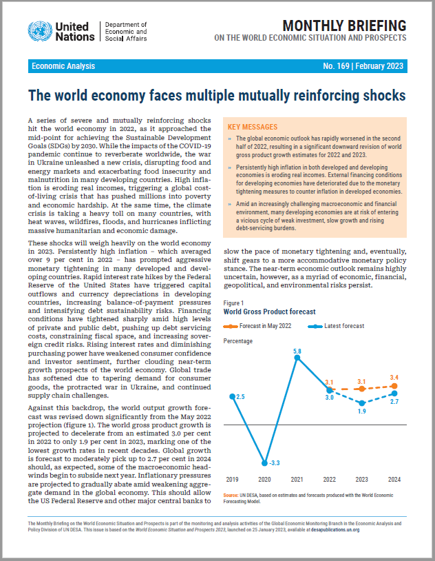 World Economic Situation and Prospects: February 2023 Briefing, No. 169