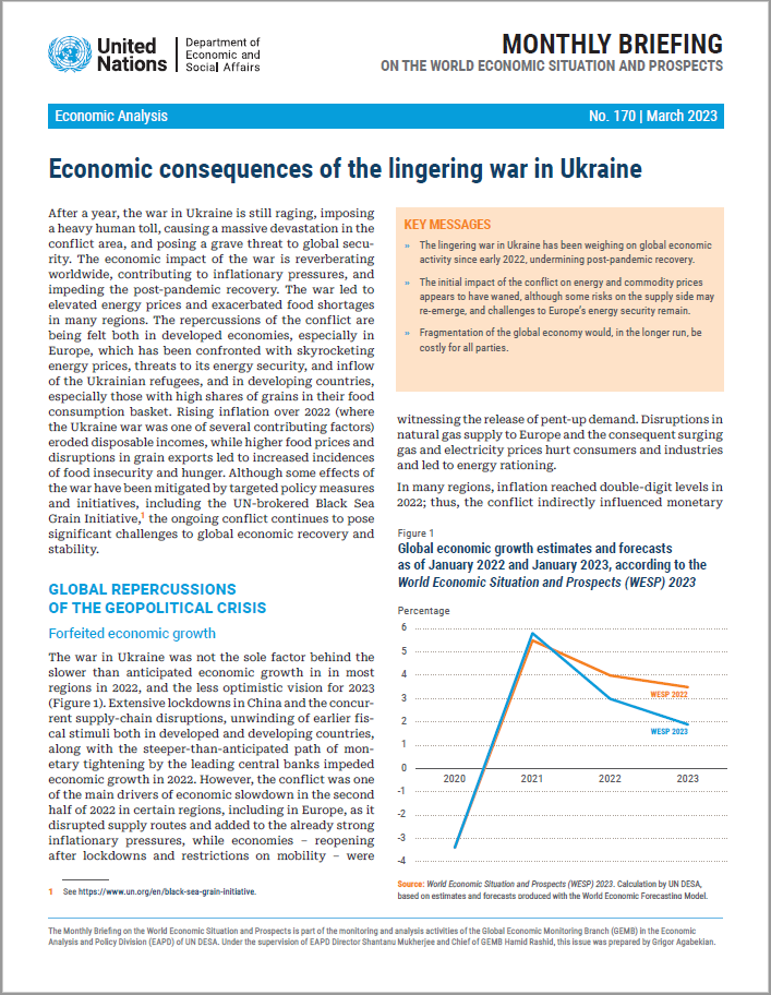 World Economic Situation and Prospects: March 2023 Briefing, No. 170