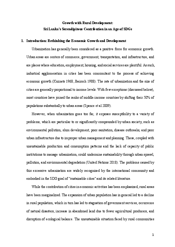 World Social Report: Background Papers 1
