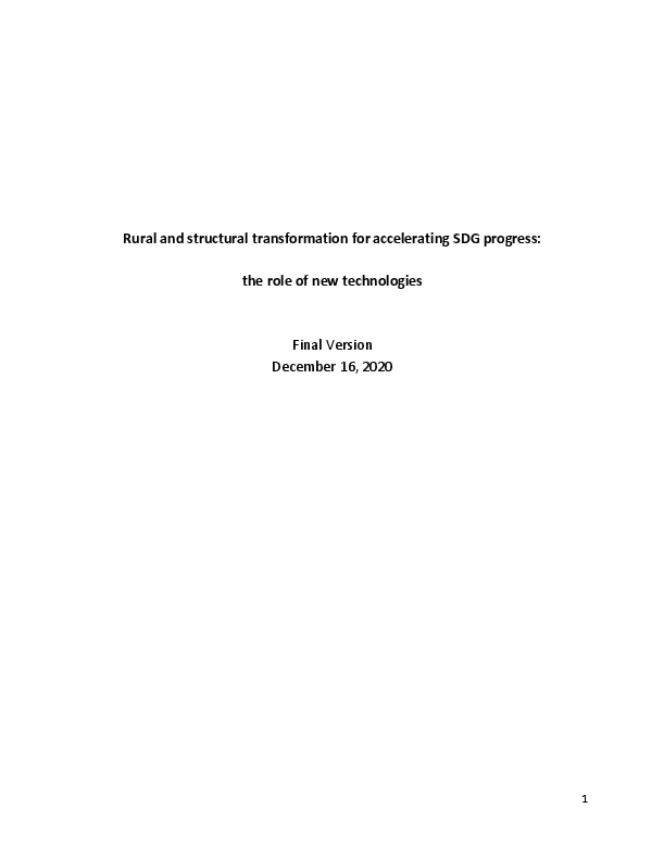 World Social Report: Background Papers 4