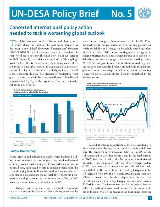 UN/DESA Policy Brief, No. 5