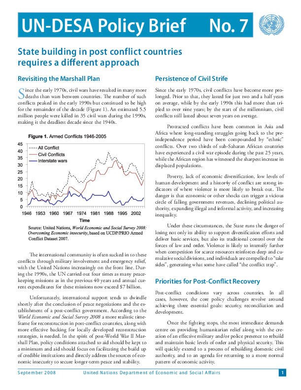 UN/DESA Policy Brief, No. 7