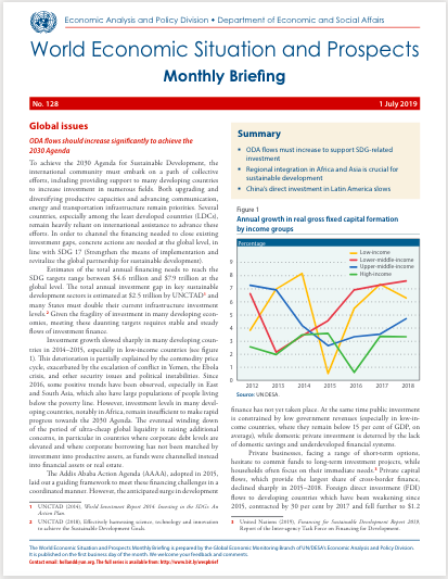 World Economic Situation And Prospects: July 2019 Briefing, No. 128