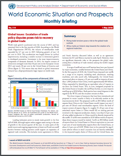 World Economic Situation And Prospects: May 2018 Briefing, No. 114