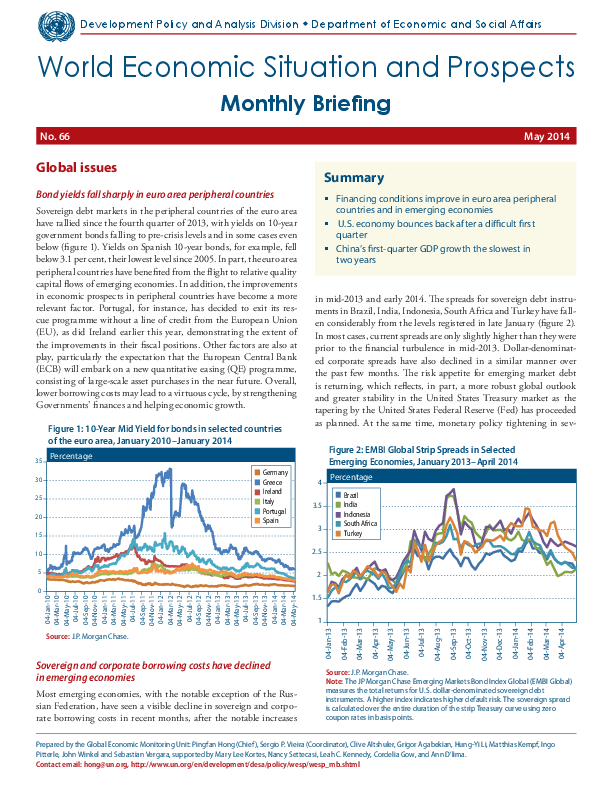 Monthly Briefing on the World Economic Situation and Prospects, No. 66