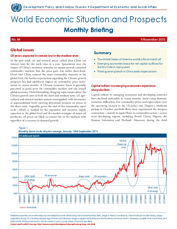 World Economic Situation and Prospects Monthly Briefing No. 84