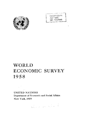 World Economic and Social Survey 1958