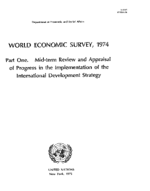 World Economic and Social Survey 1974