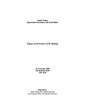 Project LINK Meeting Document 2008