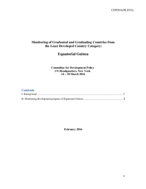 2017 CDP Report, ECOSOC and GA Resolutions 2017 CDP Report, ECOSOC and GA Resolutions