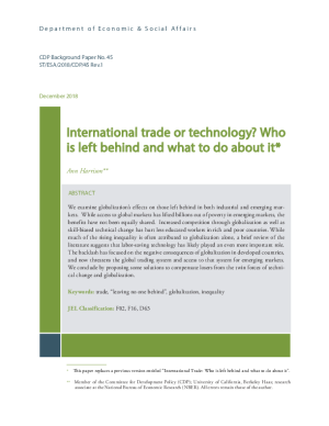 International trade or technology? Who is left behind and what to do about it
