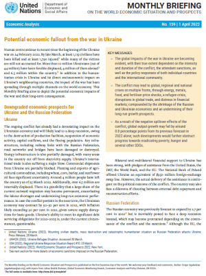 World Economic Situation and Prospects: April 2022 Briefing, No. 159