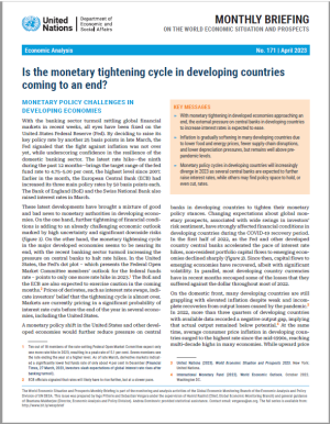 World Economic Situation and Prospects: April 2023 Briefing, No. 171