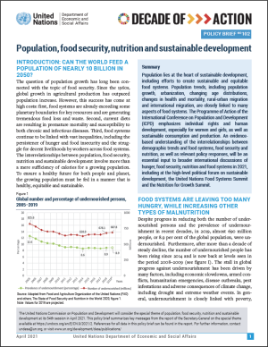 UN/DESA Policy Brief #102: Population, food security, nutrition and sustainable development
