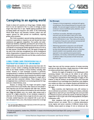 UN DESA Policy Brief No. 143: Caregiving in an ageing world