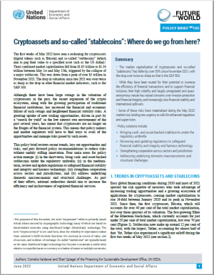 UN DESA Policy Brief No. 135: Cryptoassets and so-called ?stablecoins?: Where do we go from here?