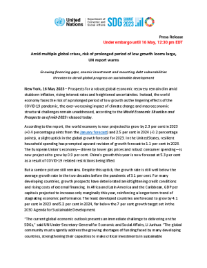 World Economic Situation and Prospects as of mid-2023