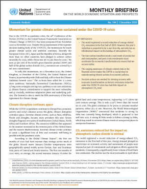 World Economic Situation And Prospects: December 2020 Briefing, No. 144