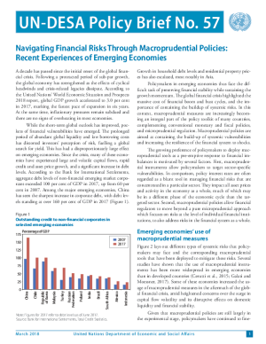UN/DESA Policy Brief #57: Navigating Financial Risks Through Macroprudential Policies: Recent Experiences of Emerging Economies