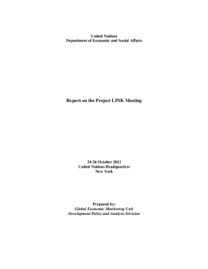Project LINK Meeting Document 2011