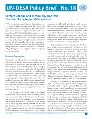 UN/DESA Policy Brief, No. 18