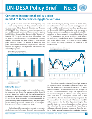 UN/DESA Policy Brief, No. 5
