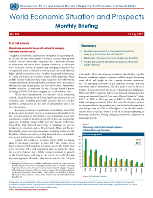 World Economic Situation And Prospects: July 2017 Briefing, No. 104