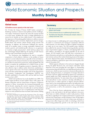 World Economic Situation And Prospects: August 2017 Briefing, No. 105