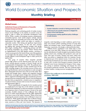 World Economic Situation And Prospects: October 2018 Briefing, No. 119