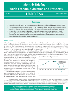 Monthly Briefing on the World Economic Situation and Prospects, No. 14