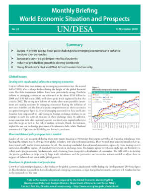 Monthly Briefing on the World Economic Situation and Prospects, No. 25