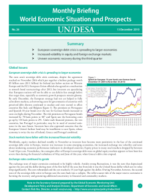 Monthly Briefing on the World Economic Situation and Prospects, No. 26
