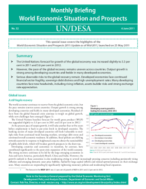 Monthly Briefing on the World Economic Situation and Prospects, No. 32